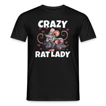 Verliebte Ratten mit Herzen Rattenkostüm Nagetier - Männer T-Shirt - Schwarz - Vorne - AI Model Male 178 light (178cm)
