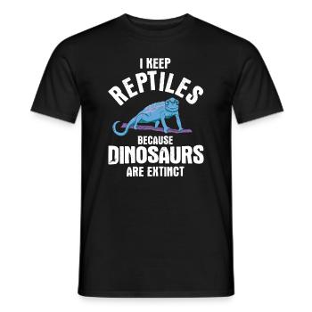 Eidechsen Für Besitzer Von Reptilien - Männer T-Shirt - Schwarz - Vorne - AI Model Male 178 light (178cm)