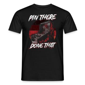 Pin There Done That - Pinball - Männer T-Shirt - Schwarz - Vorne - AI Model Male 178 light (178cm)