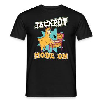 Jackpot Mode On - Pinball - Men's T-Shirt - black - Front - AI Model Male 178 light (178cm)