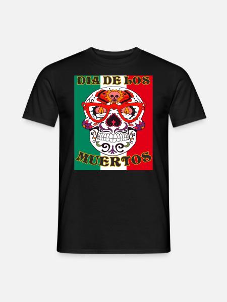 DIA DE LOS MUERTOS - Men's T-Shirt - black