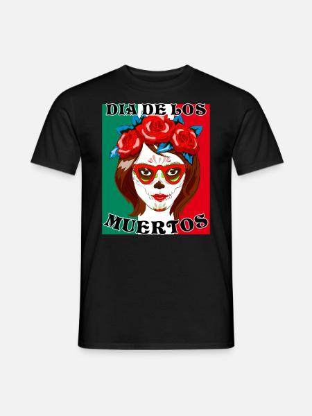DIA DE LOS MUERTOS - Men's T-Shirt - black