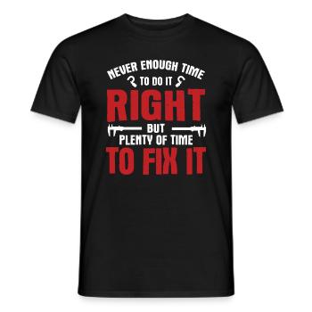 Maschinen-Bediener Maschinenführer Machinist - Männer T-Shirt - Schwarz - Vorne - AI Model Male 178 light (178cm)