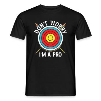 Bogenschießen Archery - Männer T-Shirt - Schwarz - Vorne - AI Model Male 178 light (178cm)