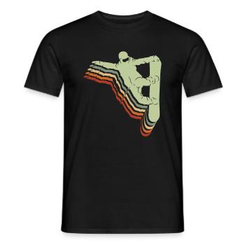 Snowboard Spruch für Snowboarder - Männer T-Shirt - Schwarz - Vorne - AI Model Male 178 light (178cm)