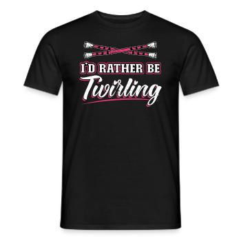 Je préfère virevolter - Baton Twirler - T-shirt homme - noir - Devant - AI Model Male 178 light (178cm)