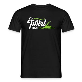 I’d Twirl That - Baton Twirler - T-shirt homme - noir - Devant - AI Model Male 178 light (178cm)