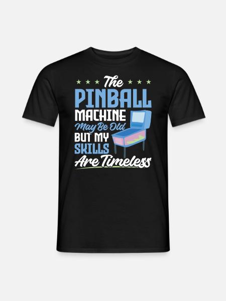 Old Pinball Machine - Männer T-Shirt - Schwarz