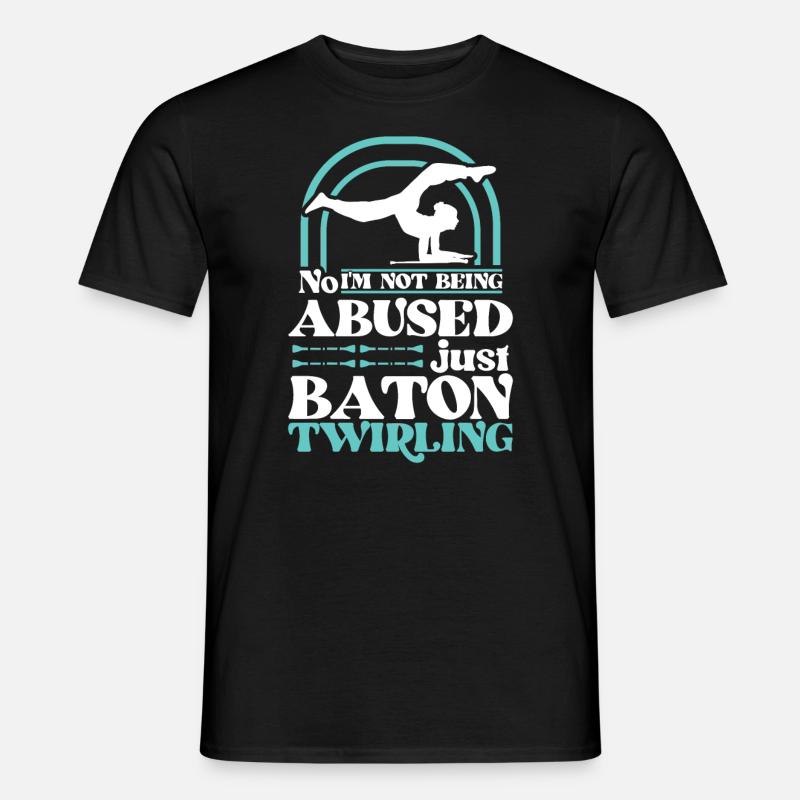 Baton Twirling - Baton Twirler - Männer T-Shirt - Schwarz