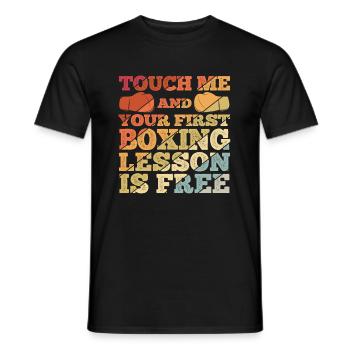 Boxsport Boxing - Männer T-Shirt - Schwarz - Vorne - AI Model Male 178 light (178cm)