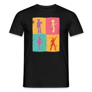 Breakdancing Tanzen für Tänzer - Männer T-Shirt - Schwarz - Vorne - AI Model Male 178 light (178cm)