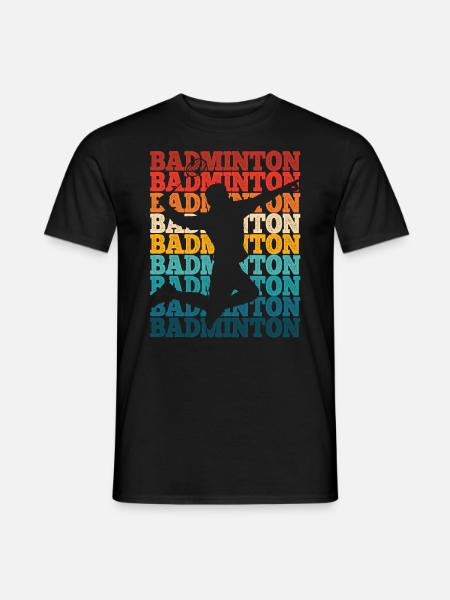 Badminton - Männer T-Shirt - Schwarz
