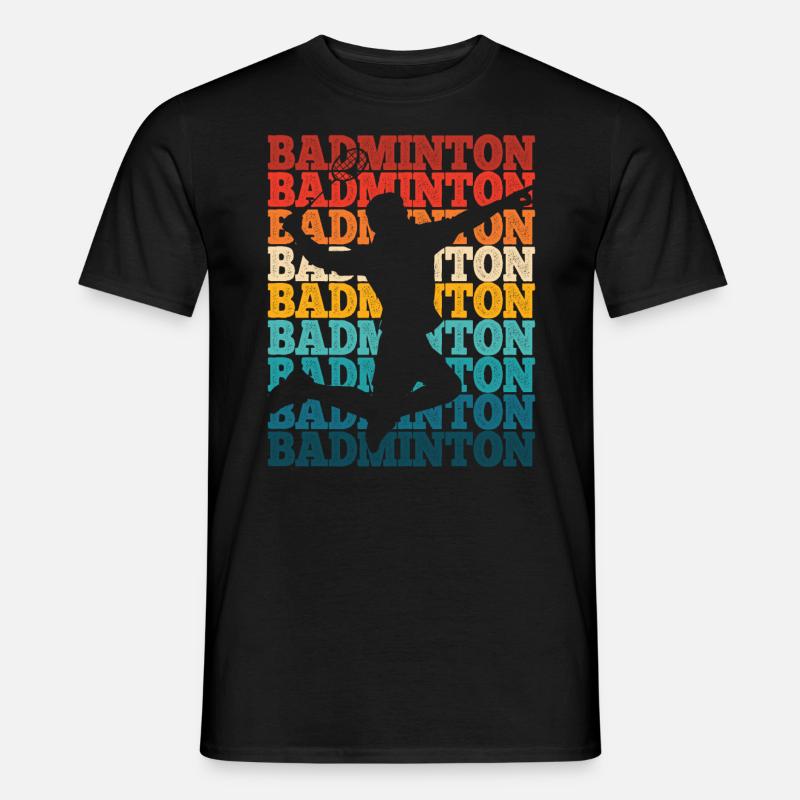 Badminton - Männer T-Shirt - Schwarz