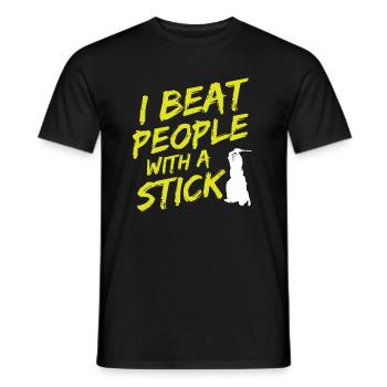 Japanischer Schwertkampf Kendo - Männer T-Shirt - Schwarz - Vorne - AI Model Male 178 light (178cm)