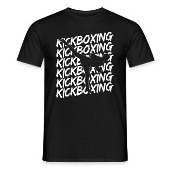 Kickboxing - Männer T-Shirt - Schwarz - Vorne - AI Model Male 178 light (178cm)