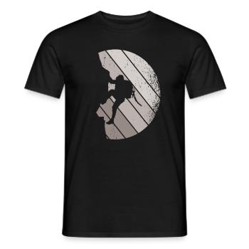 Klettern Bouldern - Männer T-Shirt - Schwarz - Vorne - AI Model Male 178 light (178cm)