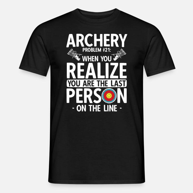 Bogenschießen Archery - Männer T-Shirt - Schwarz