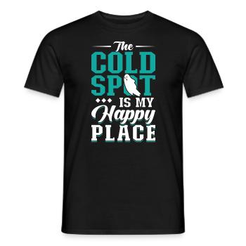 Le point froid est mon endroit heureux - T-shirt homme - noir - Devant - AI Model Male 178 light (178cm)