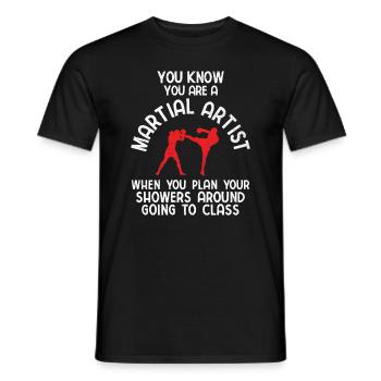 Mixed Martial Arts MMA - Männer T-Shirt - Schwarz - Vorne - AI Model Male 178 light (178cm)