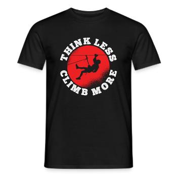 Klettern Bouldern - Männer T-Shirt - Schwarz - Vorne - AI Model Male 178 light (178cm)