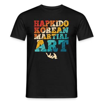 Koreanischer Kampfsport Hapkido - Männer T-Shirt - Schwarz - Vorne - AI Model Male 178 light (178cm)