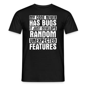 Software Ingenieur Informatiker Programmierer - Männer T-Shirt - Schwarz - Vorne - AI Model Male 178 light (178cm)