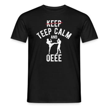 Thaiboxen Muay Thai - Männer T-Shirt - Schwarz - Vorne - AI Model Male 178 light (178cm)