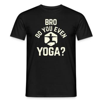 Yogalehrer Spruch Für Yogi Yoga - Männer T-Shirt - Schwarz - Vorne - AI Model Male 178 light (178cm)