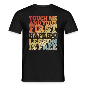 Koreanischer Kampfsport Hapkido - Männer T-Shirt - Schwarz - Vorne - AI Model Male 178 light (178cm)