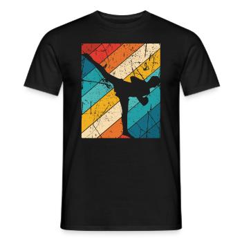 Kickboxing - Männer T-Shirt - Schwarz - Vorne - AI Model Male 178 light (178cm)