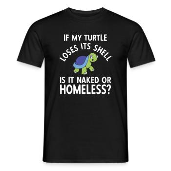 Schildkröten - Männer T-Shirt - Schwarz - Vorne - AI Model Male 178 light (178cm)