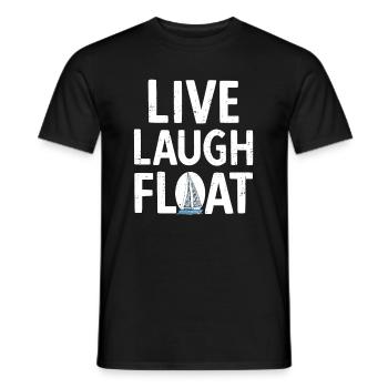 Segelboot Kapitän Spruch Zum Segeln - Männer T-Shirt - Schwarz - Vorne - AI Model Male 178 light (178cm)