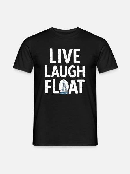 Segelboot Kapitän Spruch Zum Segeln - Männer T-Shirt - Schwarz