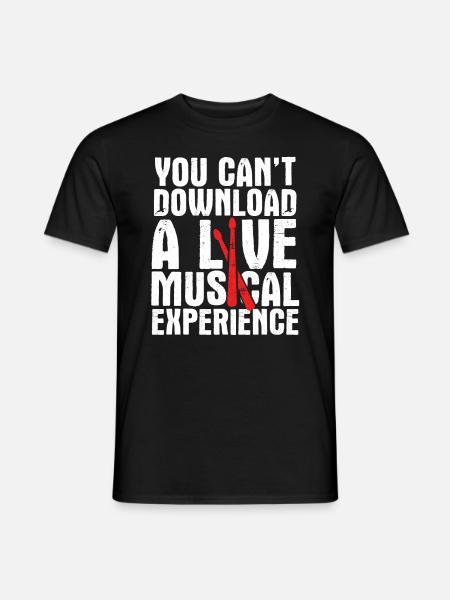 Schlagzeug Spieler Drummer - Männer T-Shirt - Schwarz