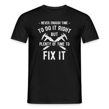 Maschinen-Bediener Maschinenführer Machinist - Männer T-Shirt - Schwarz - Vorne - AI Model Male 178 light (178cm)