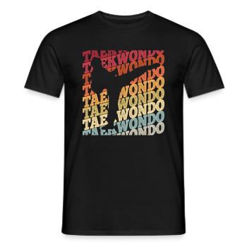 Koreanischer Kampfsport Taekwondo - Männer T-Shirt - Schwarz - Vorne - AI Model Male 178 light (178cm)