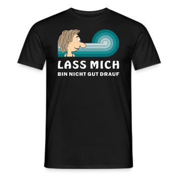 COMIC KOPF LASS MICH - Männer T-Shirt - Schwarz - Vorne - AI Model Male 178 light (178cm)