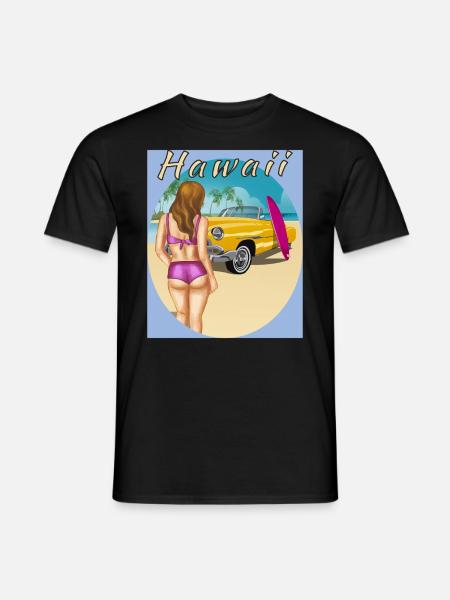 HAWAÏ - T-shirt homme - noir