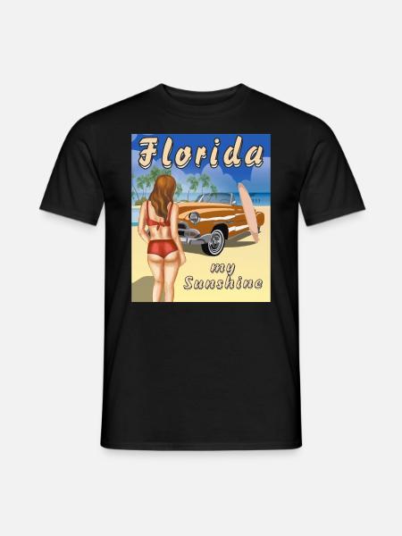 Florida my Sunshine - Männer T-Shirt - Schwarz