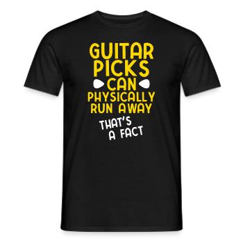 Akustik Spruch Für E-Gitarre Konzert Gitarre - Männer T-Shirt - Schwarz - Vorne - AI Model Male 178 light (178cm)