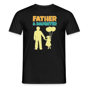 Fête des pères Papa Papa Meilleur Papa - T-shirt homme - noir - Devant - AI Model Male 178 light (178cm)
