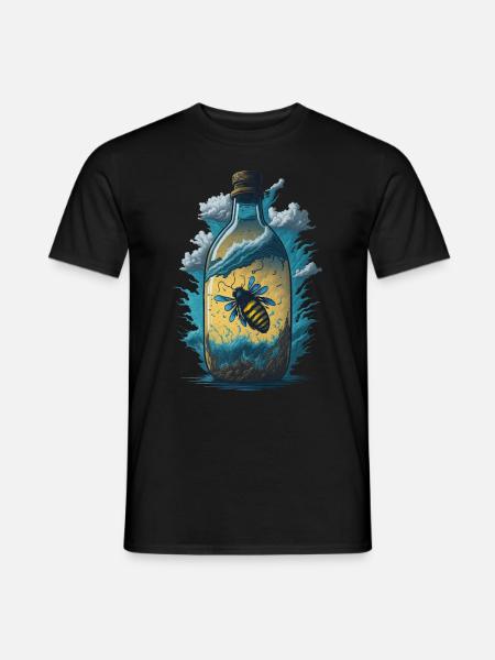 Bee Bottle - Men's T-Shirt - black
