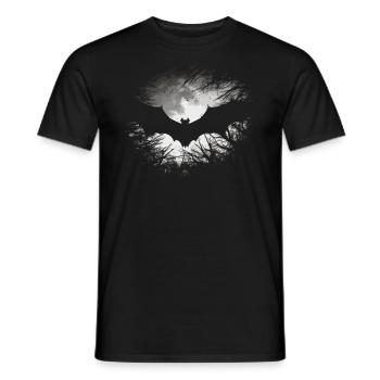 Bat - Men's T-Shirt - black - Front - AI Model Male 178 light (178cm)