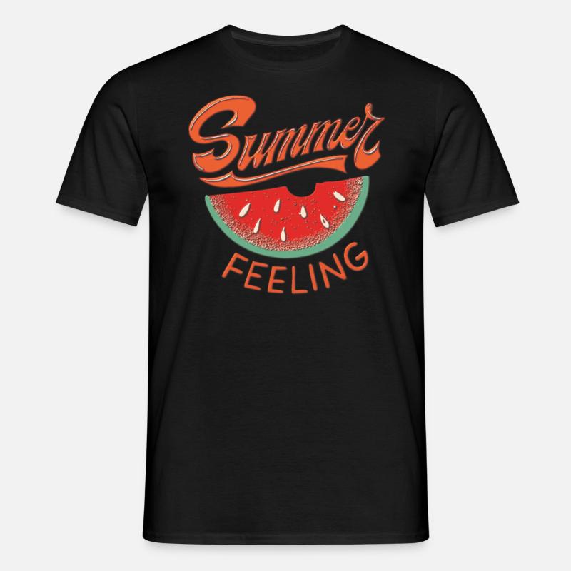 SUMMER FEELING - Männer T-Shirt - Schwarz