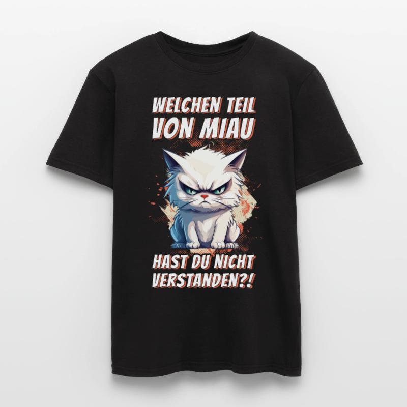 cat grumpy grumpy grumpy meow funny Men’s T-shirt