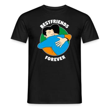Best Friends Best Buds Best Friend - Men's T-Shirt - black - Front - AI Model Male 178 light (178cm)