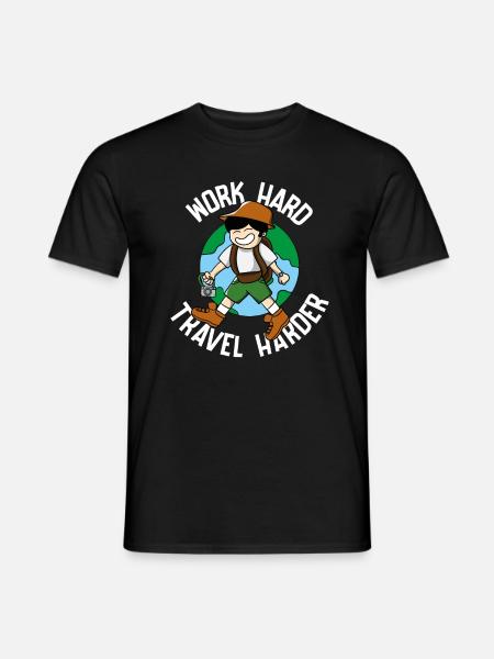 Travel, Travel, Vacation, Vacation, Traveling - Men's T-Shirt - black