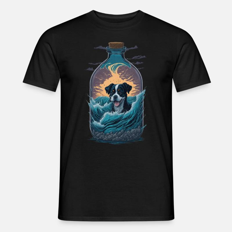 Entlebucher Sennenhund - Männer T-Shirt - Schwarz