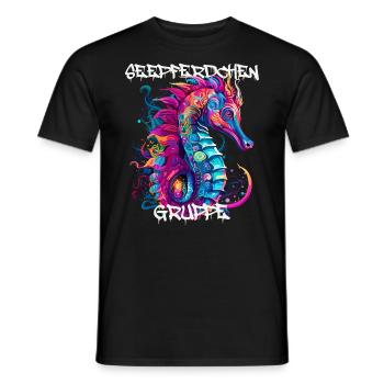 Seepferdchengruppe Kindergarten Gruppentier - Männer T-Shirt - Schwarz - Vorne - AI Model Male 178 light (178cm)