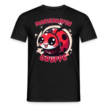 Süßes Marienkäfergruppe Kindergarten Gruppentier - Männer T-Shirt - Schwarz - Vorne - AI Model Male 178 light (178cm)